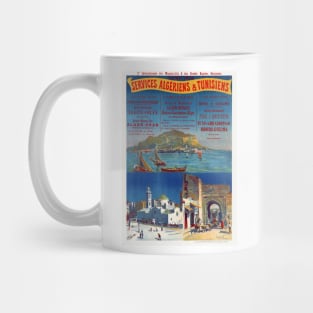 Services Algériens et Tunisiens Vintage Poster 1904 Mug